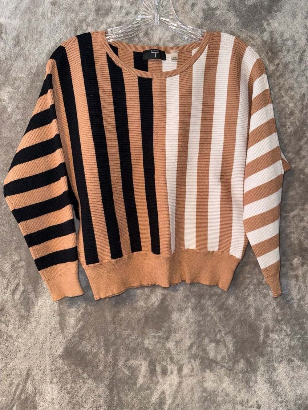 Philosophy Ribbed Knit Batwing Crop Sweater